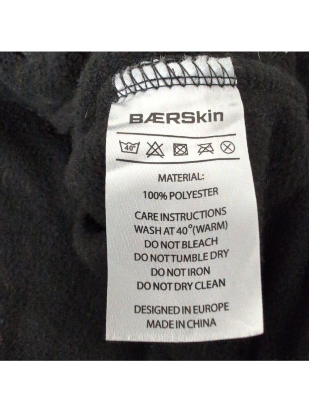 Baerskin Tactical Fleece Jacket Mens Size 2XL Black Hooded Full Zip Outdoor - Picture 8 of 11
